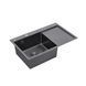 Комплект кухонної мийки KRP Schwarze - 7849LHM PVD ST042380 фото 5