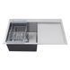 Комплект кухонної мийки Kroner KRP Geb&uuml;rstet 78х49LHM BLK04 nichel SL54729 фото 4