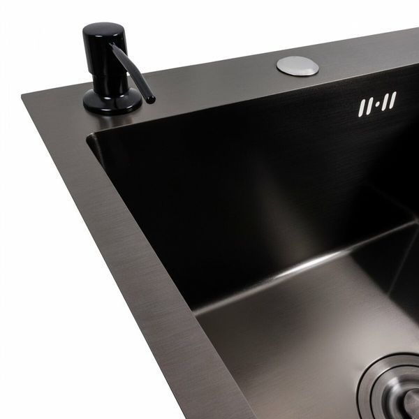 Комплект кухонної мийки Platinum Handmade CM 65*50 L PVD pl23562 фото