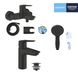 Набір змішувачів 3 в 1 для ванної кімнати Grohe QuickFix Start Black UA303301SQ CV032757 фото 12