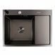Комплект кухонної мийки Platinum Handmade CM 65*50 L PVD pl23562 фото 2