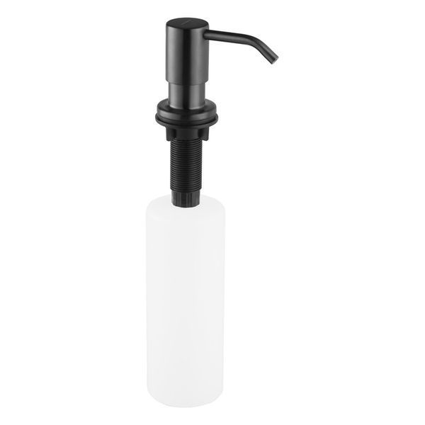 Комплект кухонної мийки Kroner KRP Schwarze 45х45HM PVD ST07 Grafite SL43374 фото