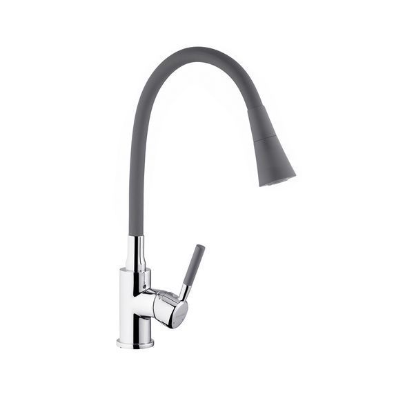 Комплект кухонної мийки Kroner KRP Derby - 5050HM Brush GRA ST27239 фото