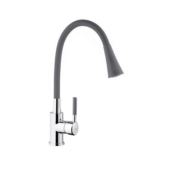Комплект кухонної мийки Kroner KRP Derby - 5050HM Brush GRA ST27239 фото