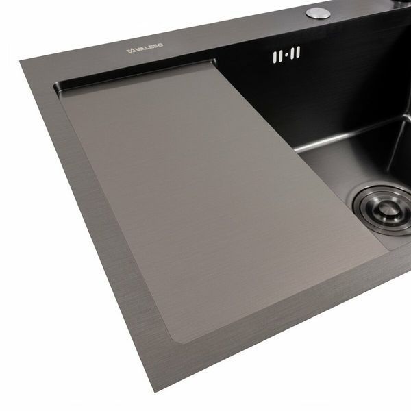 Комплект кухонної мийки Platinum Handmade CM 65*50 R PVD pl23544 фото