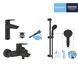 Набір змішувачів 3 в 1 для ванної кімнати Grohe QuickFix Start Black UA303301MQ CV032749 фото 17